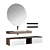 Modern Bathroom Vanity Set Elegant White Black 3D model small image 1