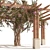 Exquisite Crape Myrtle Pergola Model 3D model small image 3