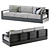  Stylish Arhaus Outdoor Sofa 3D model small image 1