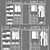 Modular Wardrobe System with Turbosmooth 3D model small image 4