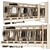 Modern G-Shaped Wardrobe Composition 3D model small image 1