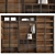 Custom Wooden Glass Wardrobe 3D model small image 1