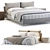 Modern Oasi Bed with Options 3D model small image 2