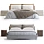 Modern Oasi Bed with Options 3D model small image 3