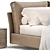 Modern Oasi Bed with Options 3D model small image 4
