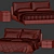 Modern Oasi Bed with Options 3D model small image 6