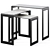 Kitano Coffee Tables Set 3D model small image 1