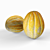 Organic Fresh Sweet Melon 3D model small image 3