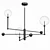 Adjustable 3-Light Bronze Chandelier 3D model small image 1
