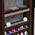 Sleek Billiard Wall Rack 3D model small image 3