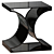 Steel Abstract End Table 24'' 3D model small image 1