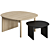 Elegant Scandinavian Design Sling Tables 3D model small image 1