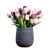 Elegant Tulips Bouquet 3D Model 3D model small image 1