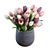 Elegant Tulips Bouquet 3D Model 3D model small image 2