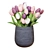 Elegant Tulips Bouquet 3D Model 3D model small image 3