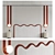 Title: Wavey Bed Headboard Set 3D model small image 7