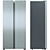 DEXP Silver Side-by-Side Refrigerator 3D model small image 1