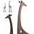 Giraffe Herd Garden Art Sculptures 3D model small image 2