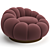Sleek Swivel Armchair Eichholtz Mello 3D model small image 3
