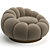 Sleek Swivel Armchair Eichholtz Mello 3D model small image 4