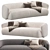 Modern Elegance in Rene Sofa 3D model small image 2