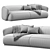 Modern Elegance in Rene Sofa 3D model small image 4