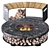 Cozy Outdoor Fire Pit 7 3D model small image 2