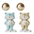 Woodland Bear Ornaments Pack 3D model small image 1