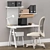 Modern IKEA Office Furniture Set 3D model small image 1