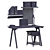 Modern IKEA Office Furniture Set 3D model small image 4