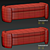 Modern Storage Bench with Dimensions 3D model small image 5