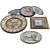 Ethnic Design Plates Set 3D model small image 4