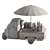 Food Truck Coffee Blue Set 3D model small image 5