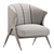 Pavone Boucle Chair: Stylish Seating 3D model small image 5