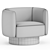 Luxurious Atlantis Moss Swivel Chair 3D model small image 2