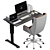 Electric Height Adjustable Standing Desk 3D model small image 3