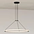 Sleek Luna LED Pendant Light 3D model small image 2