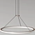 Sleek Luna LED Pendant Light 3D model small image 3