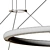 Sleek Luna LED Pendant Light 3D model small image 6