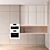 Modern Kitchen Unit with Bosch Appliance 3D model small image 1