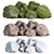 Mossy Rock Scatter Collection 3D 3D model small image 5