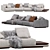 Horizonte Modular Sofa 11 Set 3D model small image 1