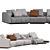 Horizonte Modular Sofa 11 Set 3D model small image 2