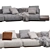 Horizonte Modular Sofa 11 Set 3D model small image 3
