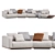 Horizonte Modular Sofa 11 Set 3D model small image 4