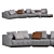 Horizonte Modular Sofa 11 Set 3D model small image 5