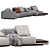 Horizonte Modular Sofa 11 Set 3D model small image 6