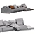 Horizonte Modular Sofa 11 Set 3D model small image 7