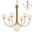 Industrial Glass Chandelier LED7 3D model small image 1