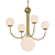 Industrial Glass Chandelier LED7 3D model small image 2